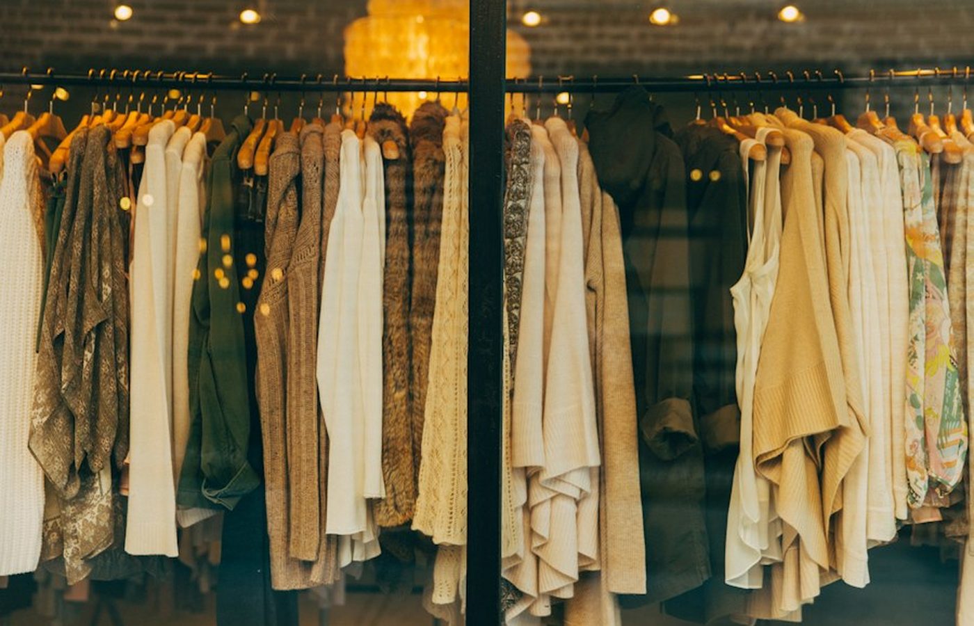 Clothing rail in our studio