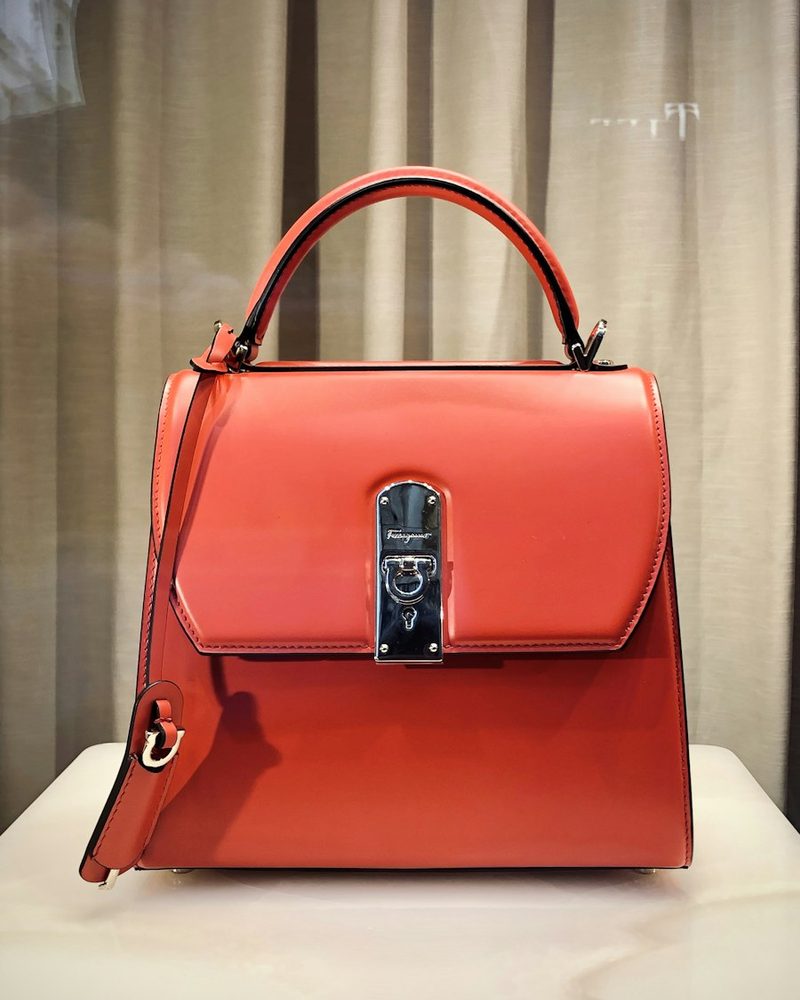 Structured Leather Handbag